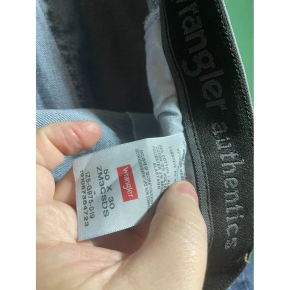 Wrangler Authentics- Men's Denim Blue Jeans - Size 50 x 30 - Picture 5 of 7